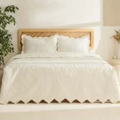 Camille Bettüberwurf-Set Ecru 230x240 Cm + 2 (50x70 Cm)