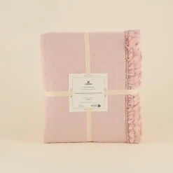 Fiona Bettüberwurf Set Puderrosa 230x240cm + 2(50x70) cm