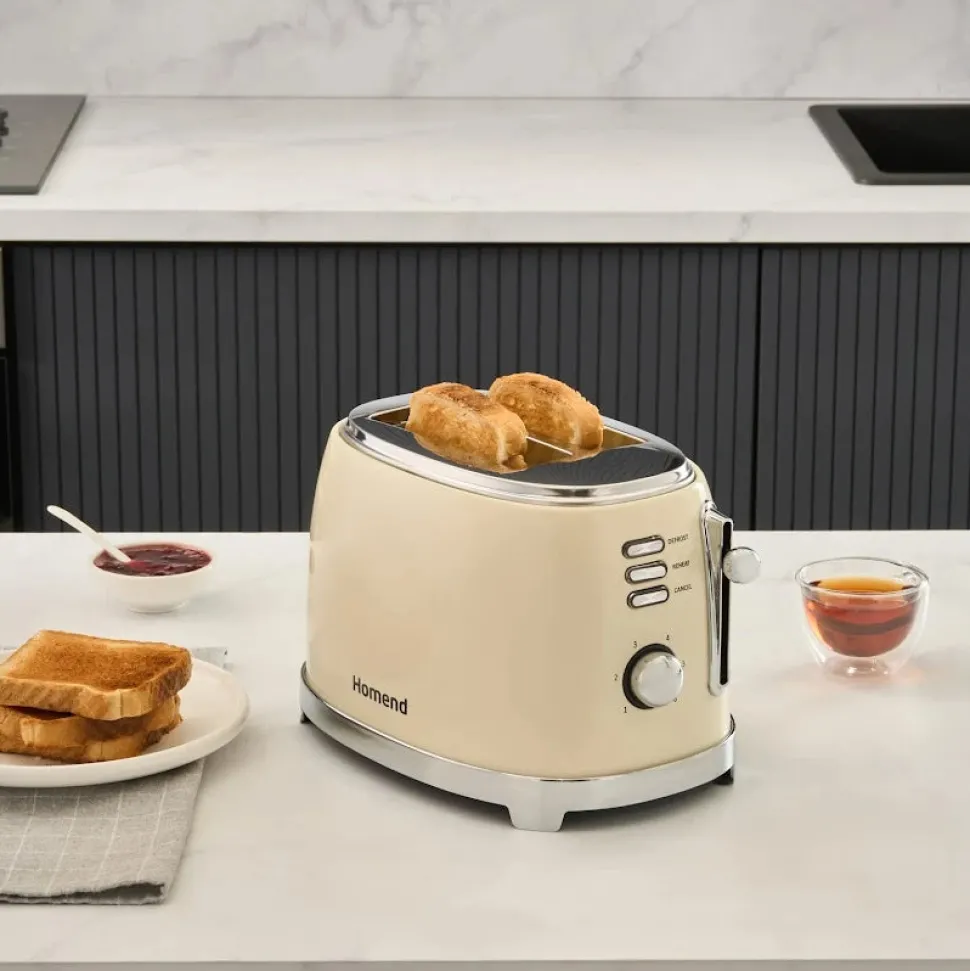 Homend Vintage Breadfast 1527H Toaster Creme
