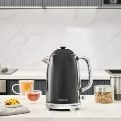 Homend Vintage Heatrow 1627H, Wasserkocher, Schwarz, 2200W