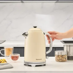 Homend Vintage Heatrow 1627H, Wasserkocher, Creme, 2200W