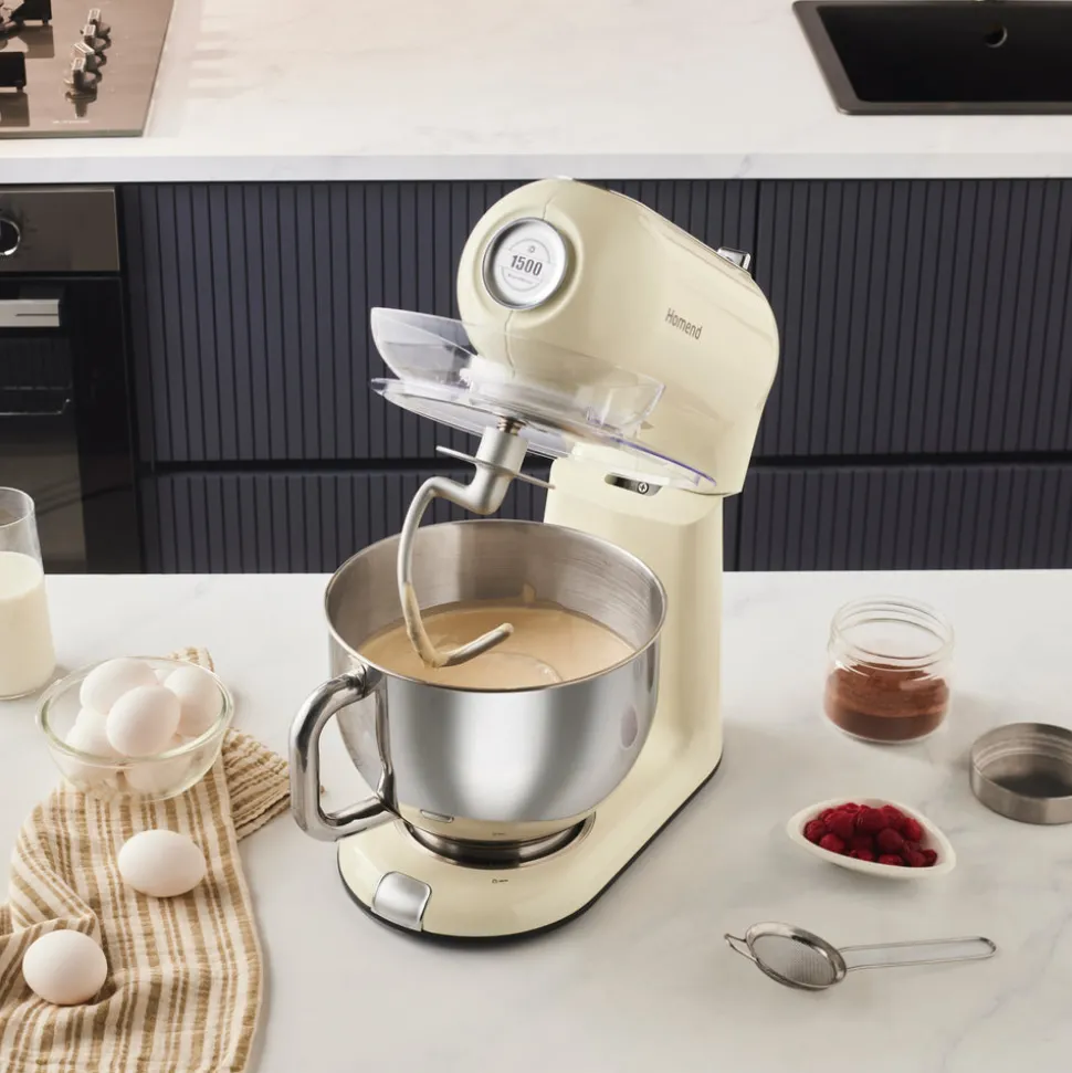 Homend Vintage Profashion 3027H, Küchenchef, Creme, 1500W, 5,5L