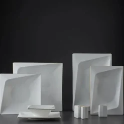 Jumbo Fold Gold 58-teiliges eckiges Tafelservice für 12 Personen