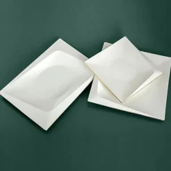 Jumbo Fold Gold 58-teiliges eckiges Tafelservice für 12 Personen