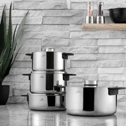 Jumbo Infinity 3PLY 8-teiliges Edelstahl-Kochgeschirrset mit Induktionsboden