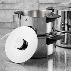 Jumbo Infinity 3PLY 8-teiliges Edelstahl-Kochgeschirrset mit Induktionsboden