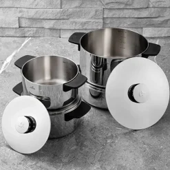 Jumbo Infinity 3PLY 8-teiliges Edelstahl-Kochgeschirrset mit Induktionsboden