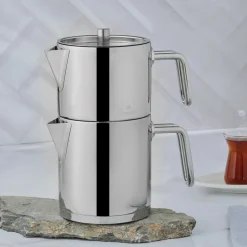 Jumbo Metalix Türkische Vollmetall-Teekanne