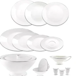 Jumbo Moon Platin 64-teiliges Tafelservice für 12 Personen