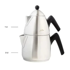 Jumbo Steel Teekanne mit Induktionsboden, matt