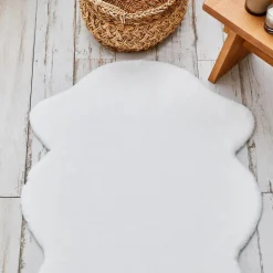 Kaşmir Halı 7/24 Cosy Weiß Teppich 100x140 cm