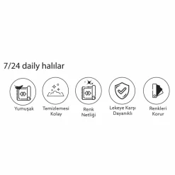 Kaşmir Halı 7/24 Four Seassons Mulberry Gelb Halı 80x150 cm