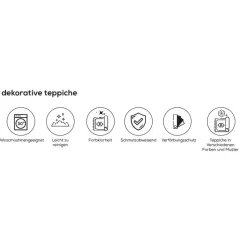 Kaşmir Halı Dekoratif Art Trend Deep Blue Teppich 80 x 150