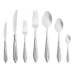 Karaca 316+ Mantilla für 12 Personen Elegance Besteckset, 84 Teilig