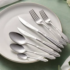 Karaca 316+ Mantilla für 12 Personen Elegance Besteckset, 84 Teilig