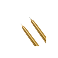 Karaca 2 Stück Golden Kerze 24 cm