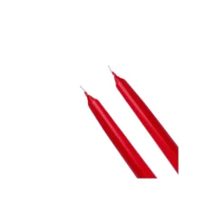 Karaca 2 Stück Rote Kerze 24 cm