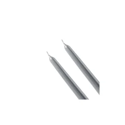 Karaca 2 Stück Silber Kerze 24 cm