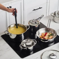 Karaca Ada, 12-Teiliges Stahl Topfset