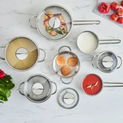 Karaca Ada, 12-Teiliges Stahl Topfset