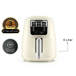 Karaca Air Cook XL 2 in 1 Heißluftfritteuse Starlight, 4L, 1550W