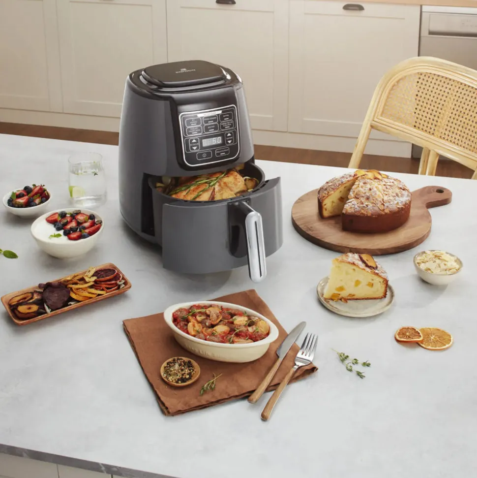 Karaca Air Cook XL 2 in 1 Heißluftfritteuse Starlight, 4L, 1550W