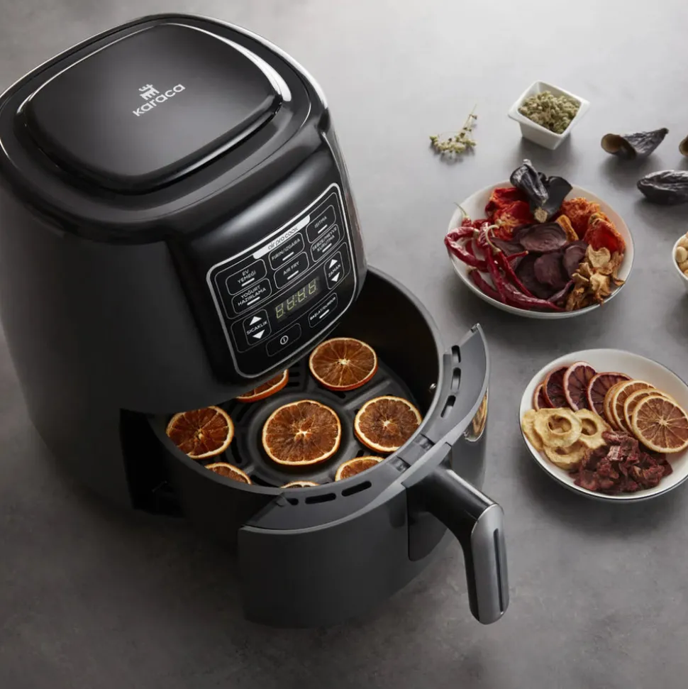 Karaca Air Cook XL 2 in 1 Heißluftfritteuse Starlight, 4L, 1550W