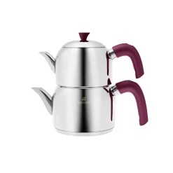 Karaca Alder Induktion Basis Midi Teekanne Set, Lila