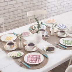 Karaca Anatolian Frühstücksset und Servierschalen, 26 Teilig