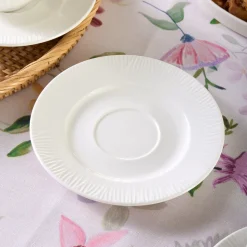 Karaca Anna Embossed Teetassen-Set für 6 Personen, 220 ml