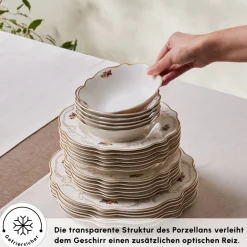 Karaca Antique Porcelain 24 Stück 6 Sitzer Dinner Set