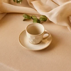 Karaca Aria Beige Reactive Koffiekopjesset voor 1 Persoon, 90 ml