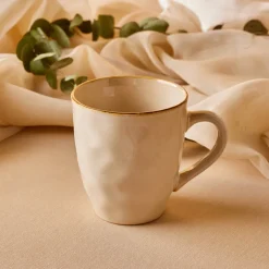 Karaca Aria Reactive Glaze Becher, 450ml, Beige