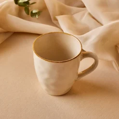 Karaca Aria Reactive Glaze Becher, 450ml, Beige