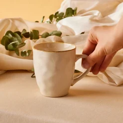 Karaca Aria Reactive Glaze Becher, 450ml, Beige