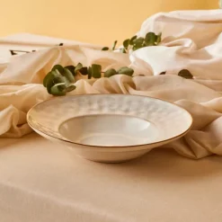 Karaca Aria Reactive Glaze Pastaschale, 26 cm, Beige