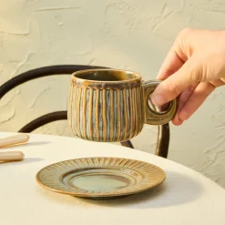 Karaca Arthur Grün & Blau Teetasse, 260 ml