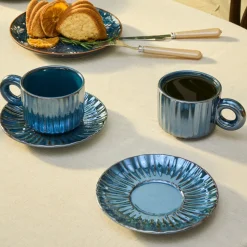 Karaca Arthur Marineblaue Teetasse für 2 Personen, 260 ml