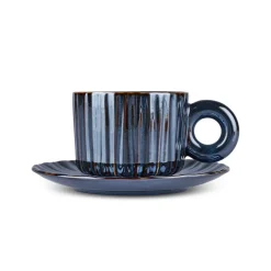 Karaca Arthur Marineblaue Teetasse für 2 Personen, 260 ml