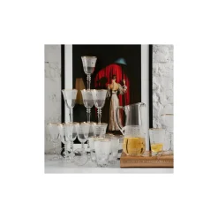 Karaca Batik Gläserset 25-teilig Gold