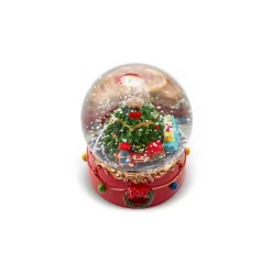 Karaca Baum mit Zug Schneekugel