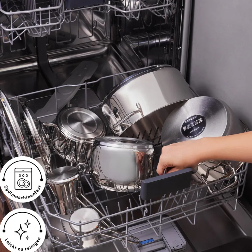 Karaca Belgrad Kochgeschirrset aus Edelstahll 15-teiligesaus