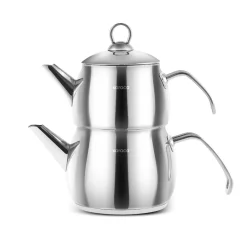 Karaca Belinay Mittelgroße Metall Teekannen Set