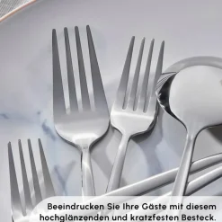 Karaca Bella 6 Personen Boxen Besteckset, 24 Teilig