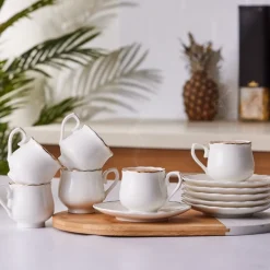 Karaca Beykoz 6-Personen-Kaffeetassenset, 80 ml