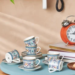 Karaca Beylerbeyi 6 Personen Kaffeetassen Set, 80 ml