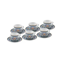 Karaca Beylerbeyi 6 Personen Kaffeetassen Set, 80 ml