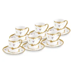 Karaca Bihter, 6 Person Kaffeetasse 90ML