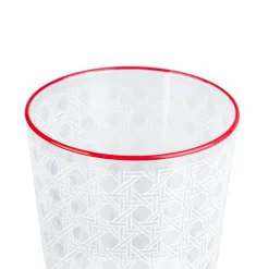 Karaca Blanco Wasserglas Rot