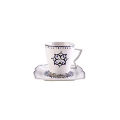 Karaca Blau 32-teiliges Frühstücksset und Servierschalen Eckig